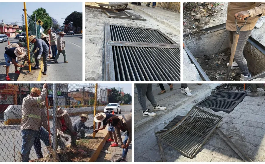 Continúan acciones de mantenimiento urbano en beneficio de las y los capitalinos