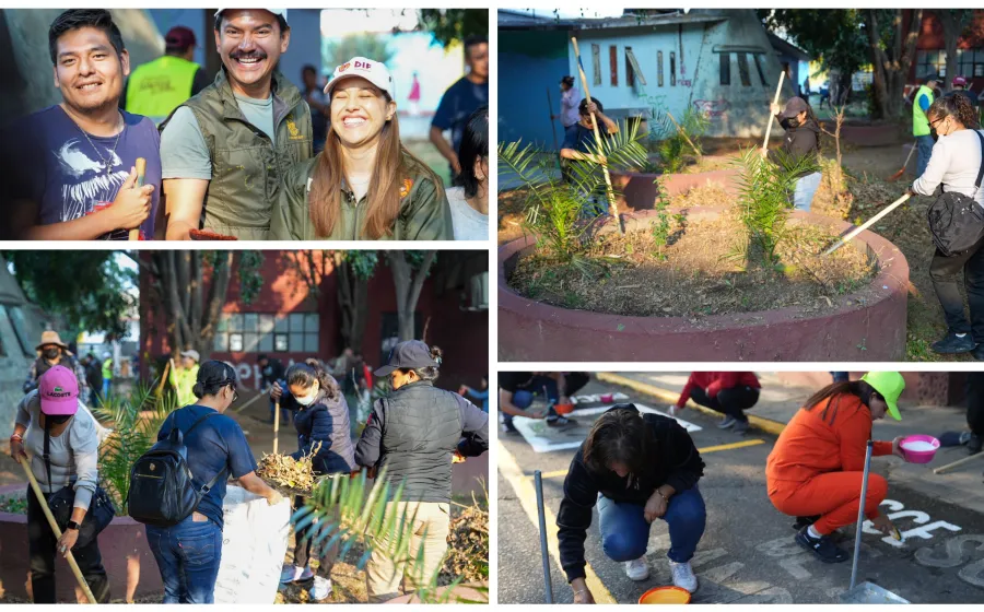 Encabeza Ray Chagoya tequio vecinal en Cinco Señores