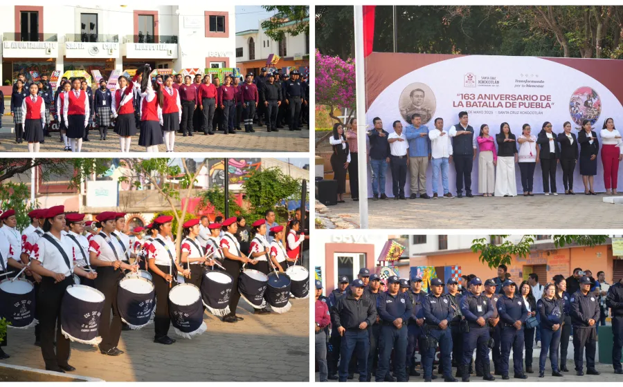 Conmemora Ayuntamiento de Xoxocotlán el 163 aniversario de la Batalla de Puebla