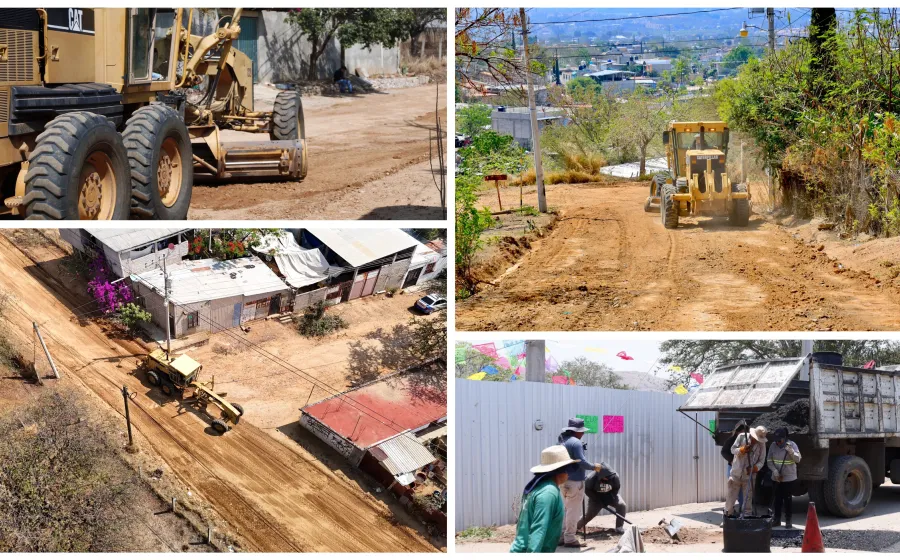 Mejora Xoxocotlán tránsito y seguridad con bacheo y rastreo de calles y avenidas