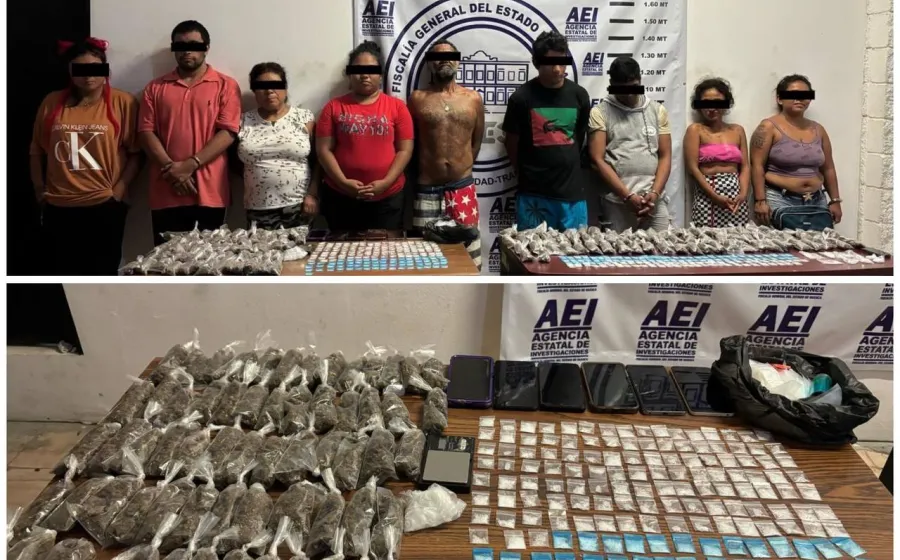 FO realiza cateos en los que detienen a nueve personas y aseguran más de 400 dosis de diferentes drogas en la Costa