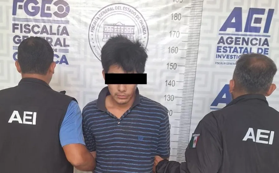 Lo detienen por homicidio y lesiones calificadas, hechos ocurridos en el valle de Etla