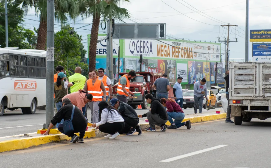 Acceso oriente de la capital luce nuevo rostro con Tequio Vecinal