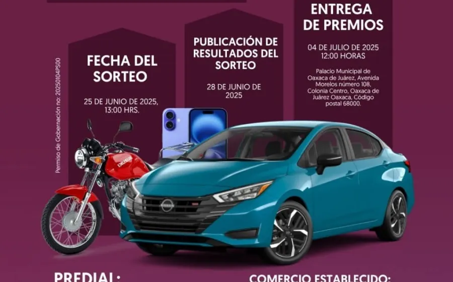 Municipio capitalino premiará a contribuyentes mediante el sorteo “Vecino Cumplido”