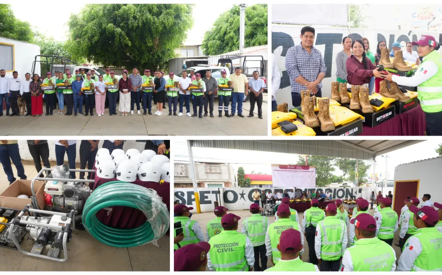 Fortalece Xoxocotlán a Protección Civil con entrega de uniformes y equipo especializado