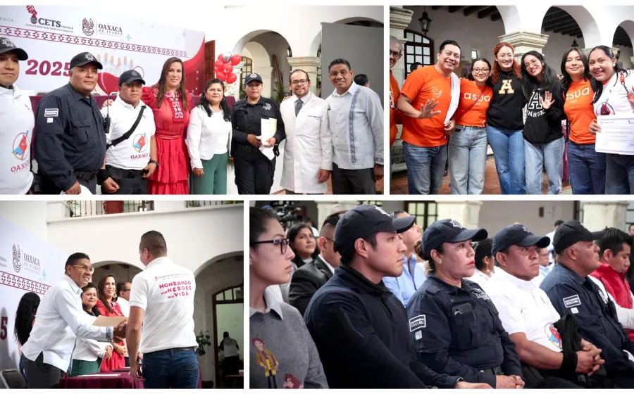 Reconocen a donantes voluntarios por salvar vidas en Oaxaca de Juárez