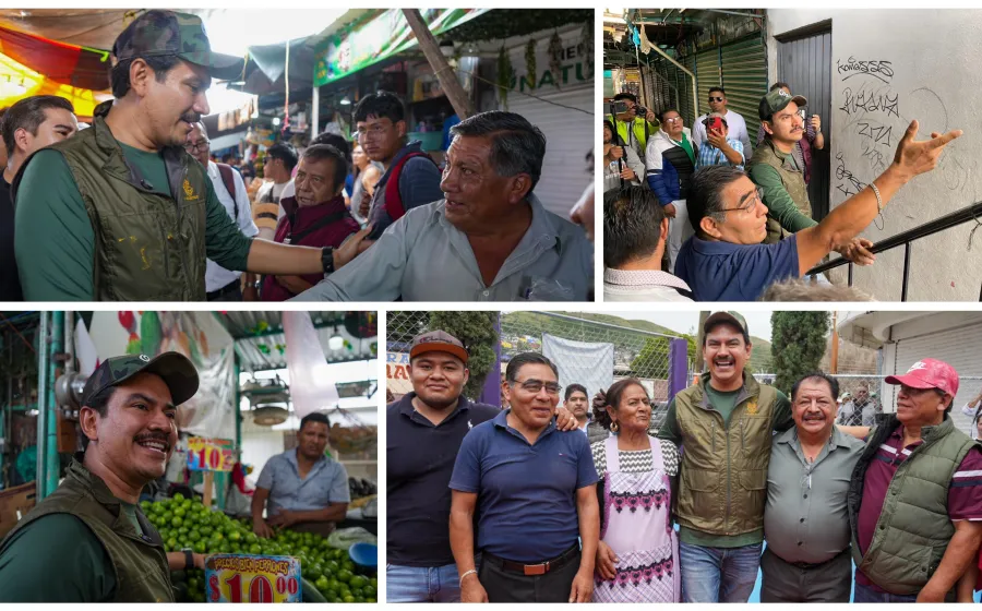 Refrenda Ray Chagoya compromiso con la Central de Abasto, corazón comercial de Oaxaca