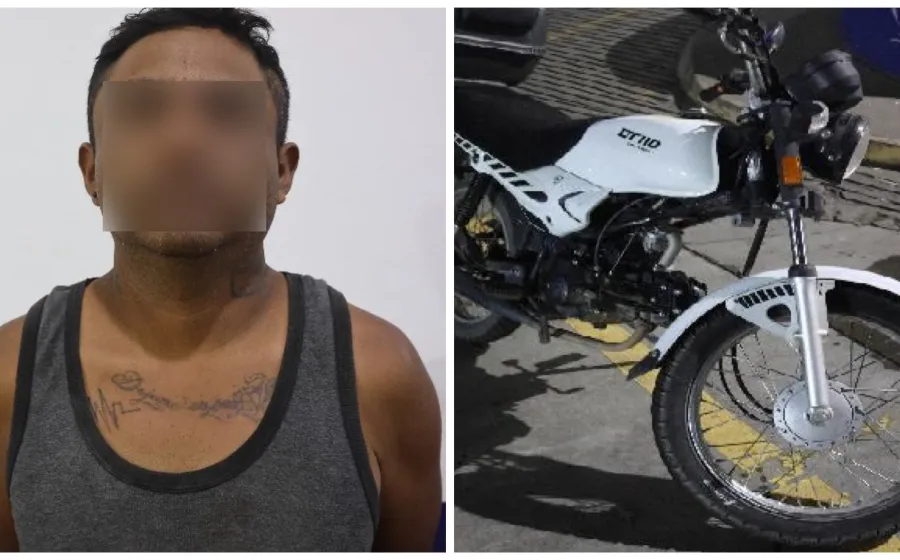 Policía Municipal detiene a una persona por el presunto robo de una motocicleta