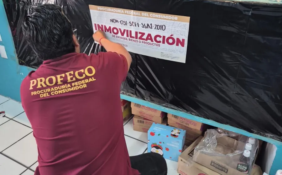 La Profeco inmoviliza en Oaxaca 568 productos comestibles por incumplir la Normatividad relativa a alimentos procesados