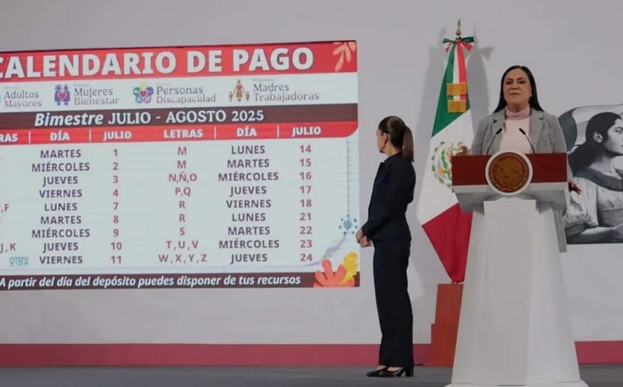 Pagos bienestar del 1 al 24 de julio 