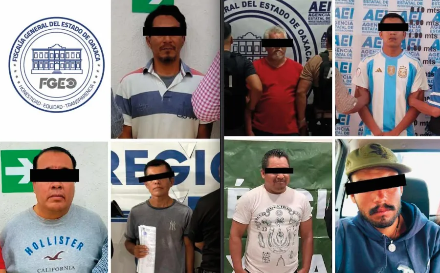 Como parte de estrategia contra la Violencia Familiar, Fiscalía de Oaxaca aprehende a siete personas en diferentes regiones