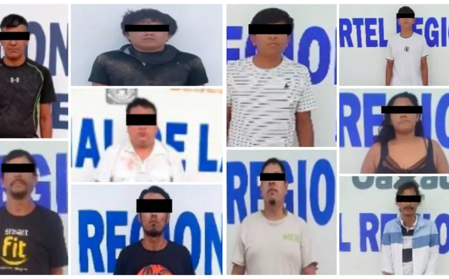 Detienen a 13 personas por narcomenudeo en Juchitán 