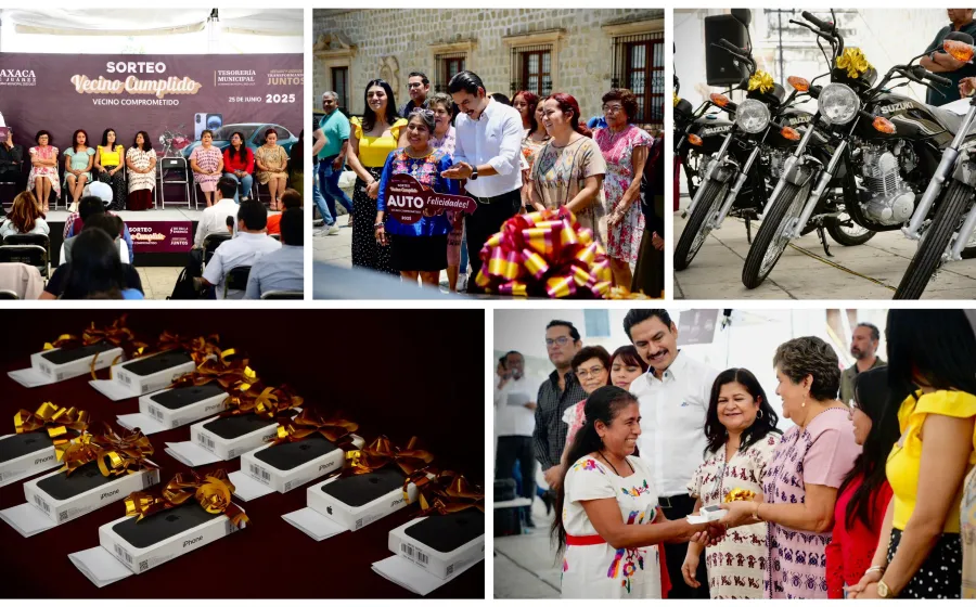 Gobierno municipal de Oaxaca de Juárez reconoce a contribuyentes responsables