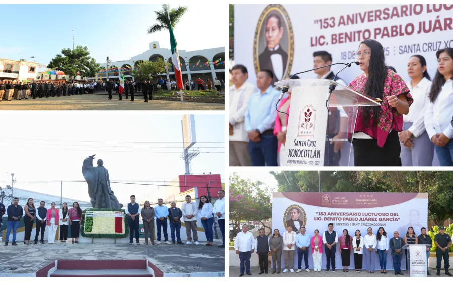 Destaca Nancy Benítez rectitud y convicción de Benito Juárez en su 153 aniversario luctuoso