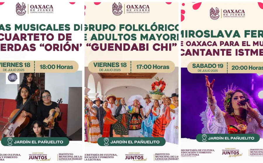 El Jardín El Pañuelito se llena de vida en el mes de la Guelaguetza