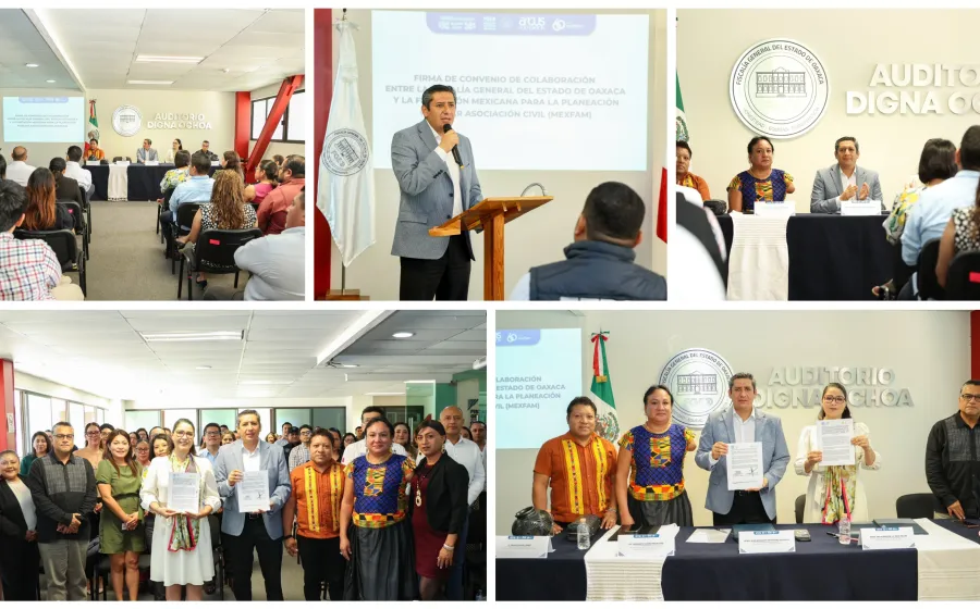 FGEO firma convenio con MEXFAM para prevenir la violencia contra la diversidad sexual en el Istmo