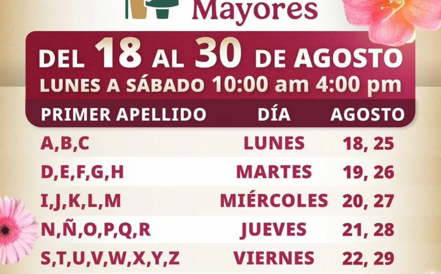 Bienestar abre inscripción para adultos mayores