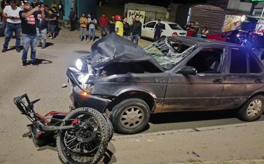 Accidente automovilistico. Atropellado