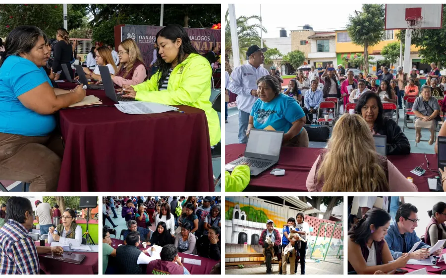 Gobierno de Ray Chagoya acerca servicios a San Martín Mexicapam mediante Diálogos Vecinales