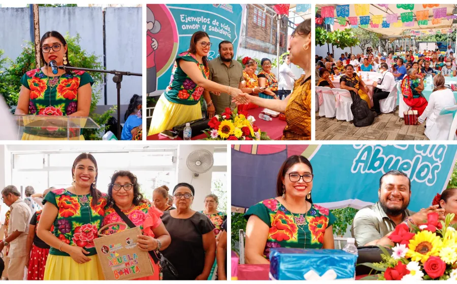 DIF Juchitán honra a las y los abuelos en su día con emotiva festividad 