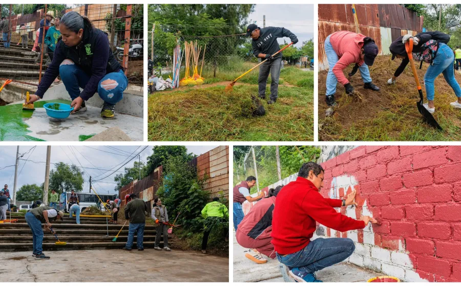 Vecinas y vecinos rescatan espacios públicos en la colonia Bugambilias