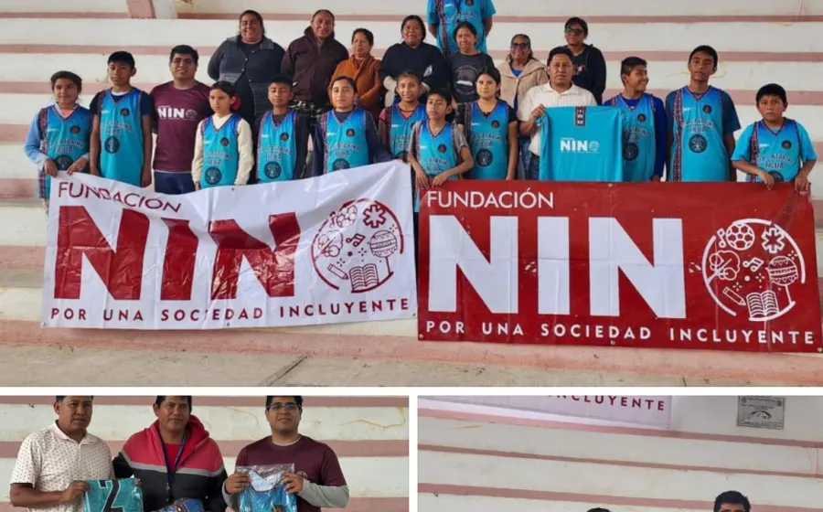 Dona Fundación Nino uniformes a niñez deportista de Santa Catarina Ticua