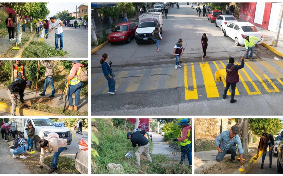 Impulsan limpieza y seguridad en San Martín Mexicapam con Tequio Vecinal