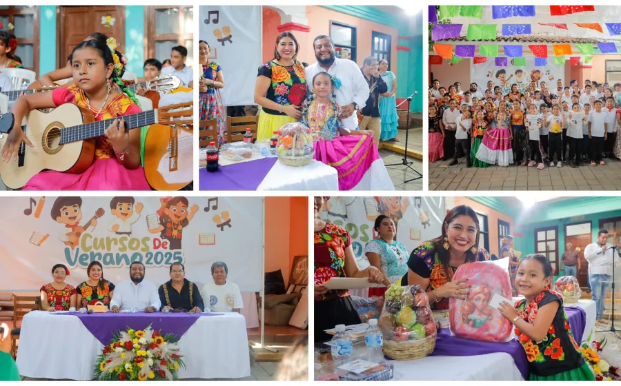 Concluyen con éxito los cursos de verano 2025 del DIF Juchitán