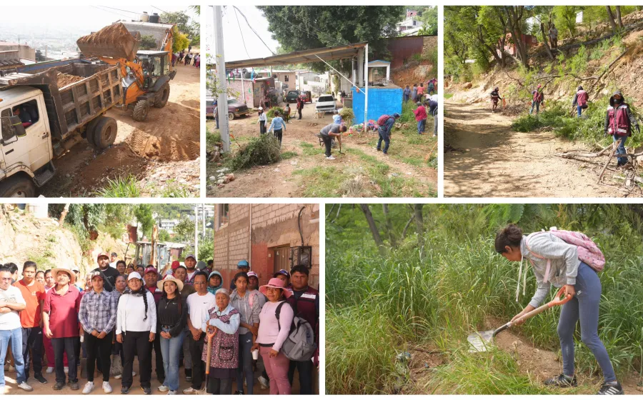 Realizan tequio en Xoxocotlán