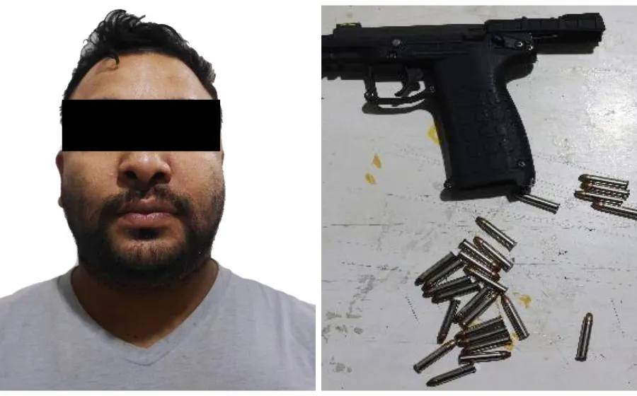 Policía Municipal detiene a una persona por portación de arma de fuego