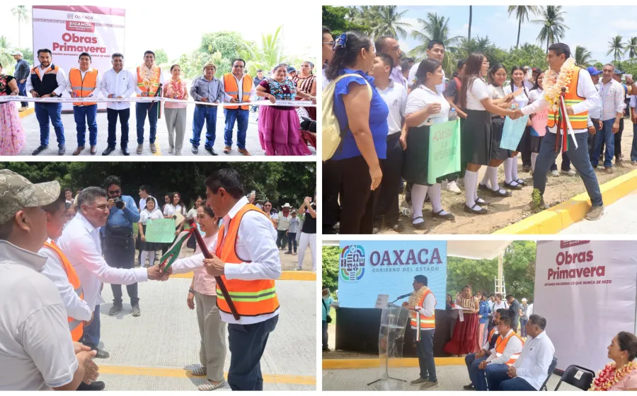 Celebra Nino Morales, obras que transforman de Jara en San Blas Atempa