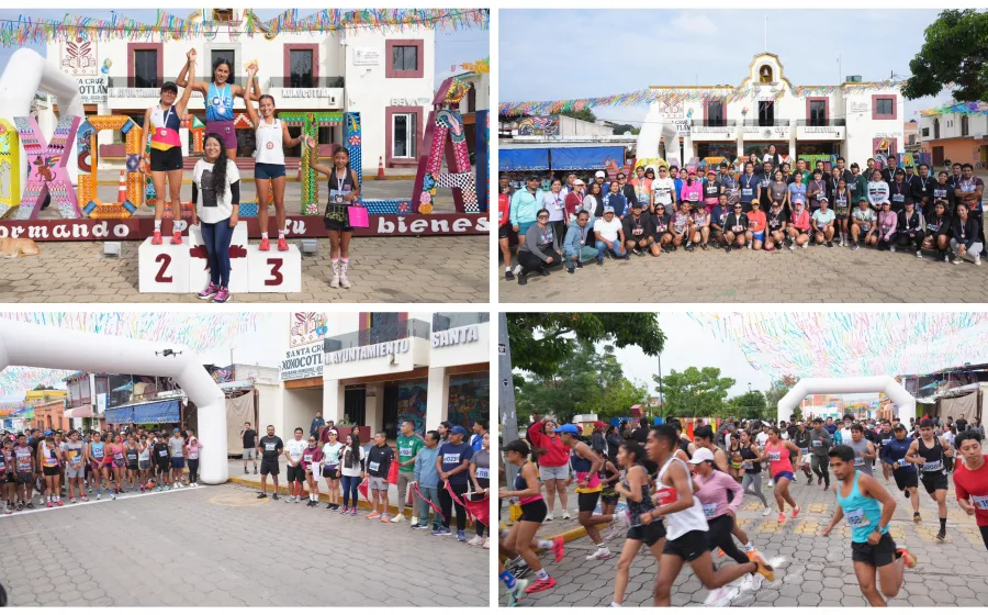 Energía y unidad: un éxito la Carrera Juvenil en Xoxocotlán