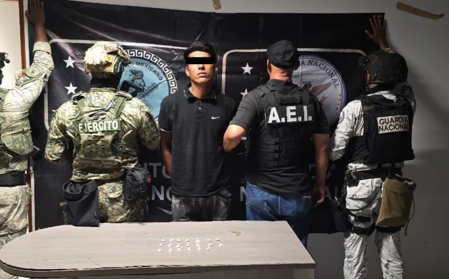 Operación Sable realiza cateo en el Istmo, detiene a una persona y aseguran drogas