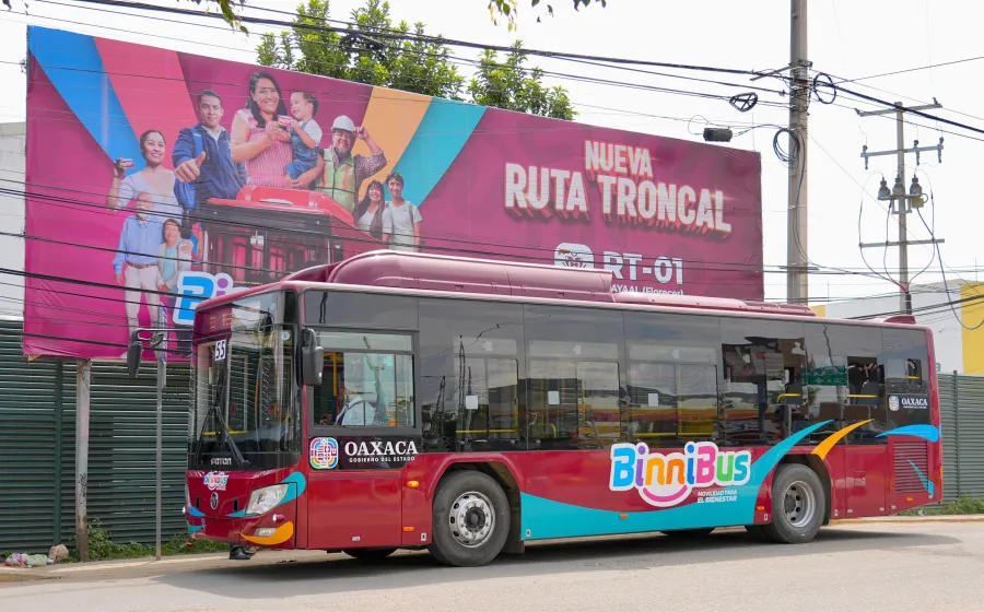 Beneficia nueva ruta troncal del BinniBus economía y movilidad de familias xoxeñas