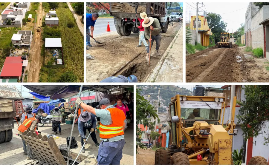 34 mil km. rastreados y 28 mil metros de drenaje atendidos en Oaxaca capital