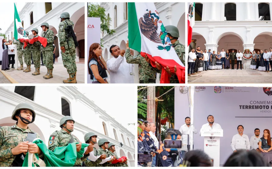 Recuerdan en Juchitán a las víctimas por terremoto del 7 de septiembre