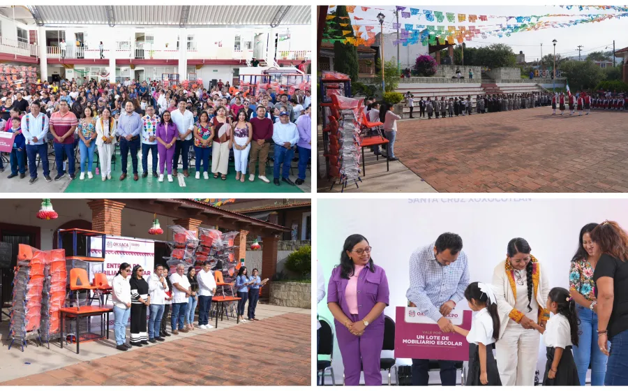 Fortalecen infraestructura educativa en Xoxocotlán; benefician a 89 instituciones