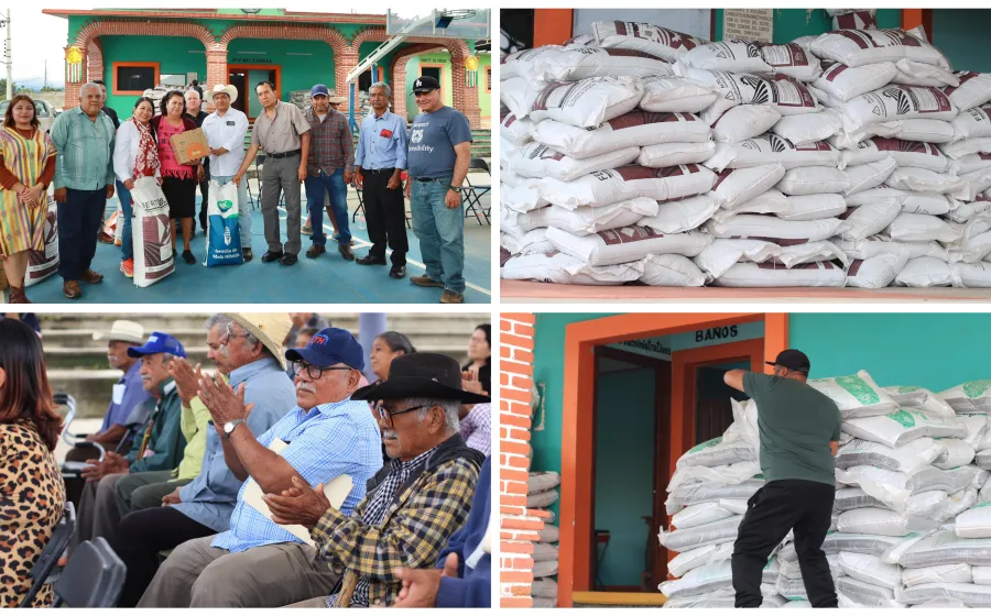 Entregan apoyos agrícolas en Arrazola para fortalecer la seguridad alimentaria