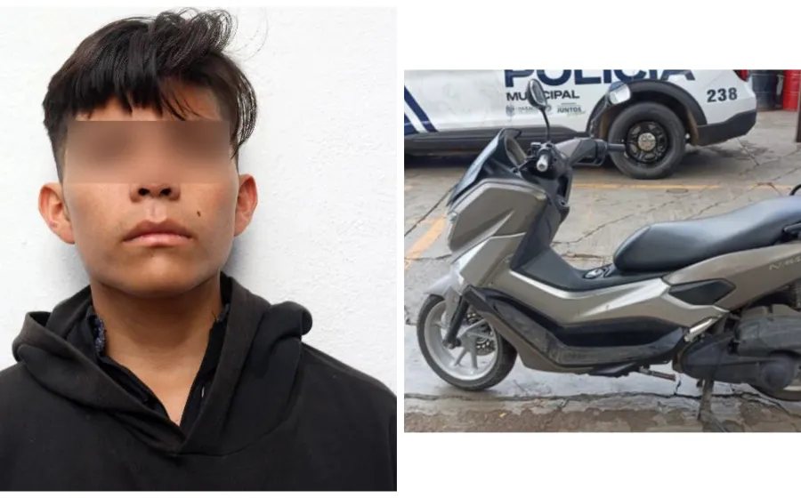 Policía Municipal detiene a dos personas por el presunto robo de una motocicleta