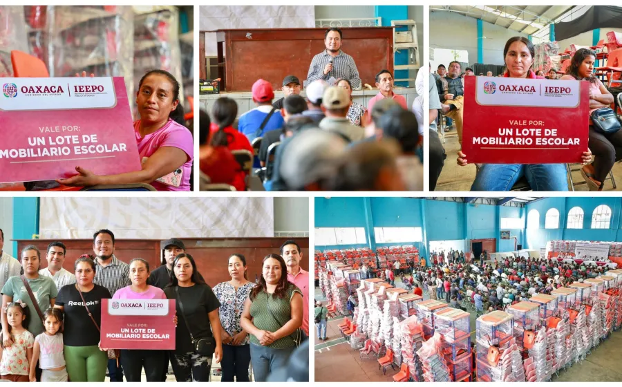 Comunidades de la Sierra sur de Oaxaca, reciben mobiliario