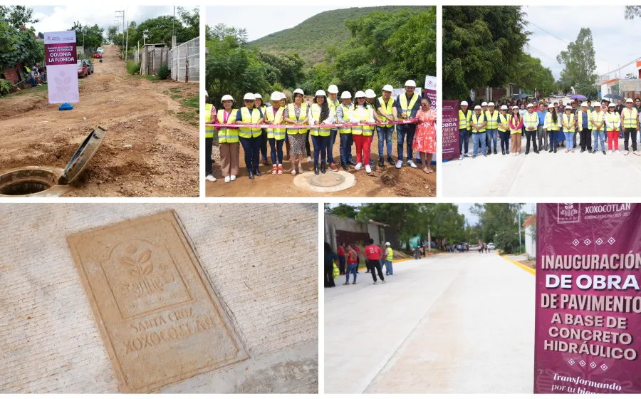 Nancy Benítez cumple su compromiso, inaugura obras en 5 colonias xoxeñas