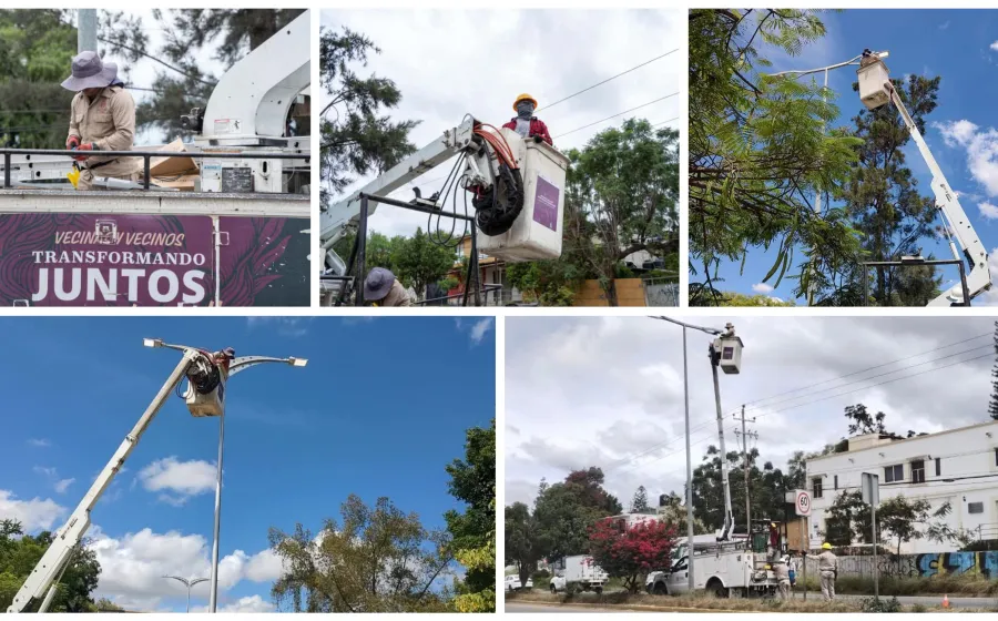 Municipio de Oaxaca de Juárez mejora servicios vecinales para una ciudad más iluminada y segura