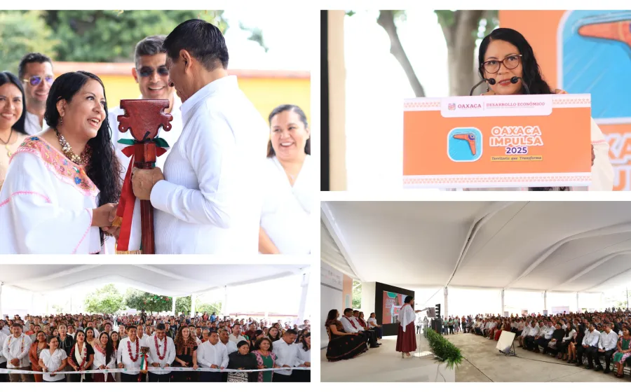 Salomón Jara y Nancy Benítez inauguran Oaxaca Impulsa para fortalecer economía local
