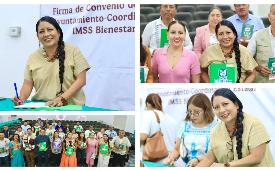 Xoxocotlán e IMSS Bienestar firman convenio para fortalecer acceso a la salud