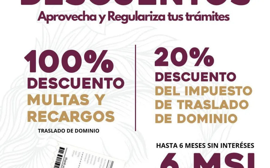Oaxaca de Juárez impulsa estímulos fiscales para la regularización de trámites catastrales