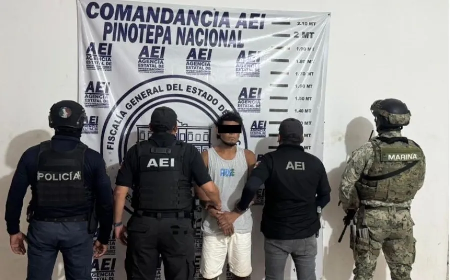 Lo detienen por homicidio cometido afuera de un bar en Pinotepa Nacional