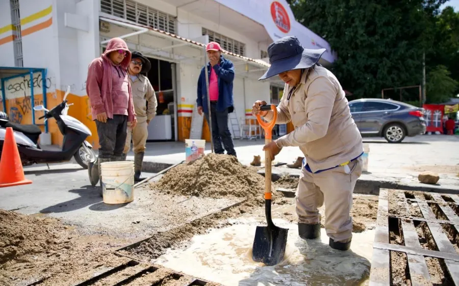 Atiende Soapa fuga de agua en la agencia Santa Rosa Panzacola