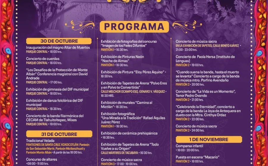 Vive la Fiesta de los Fieles Difuntos 2025 en Xoxocotlán