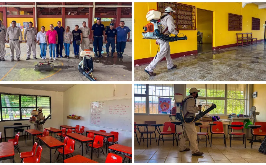 Gobierno de Juchitán realiza jornada de fumigación