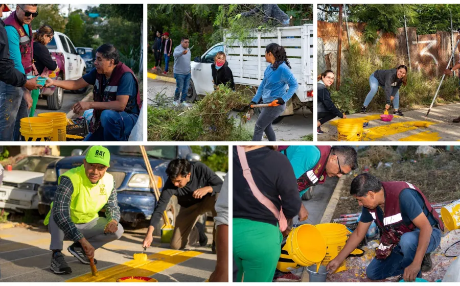 Vecin@s de Santa Rosa se suman al Tequio Vecinal por una ciudad limpia y segura